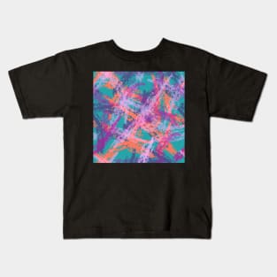 Abstract Draw Pastel Color Fashion Kids T-Shirt